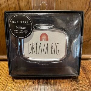 Rae Dunn DREAM BIG Neutral Rainbow Pillbox/Case BRAND NEW!